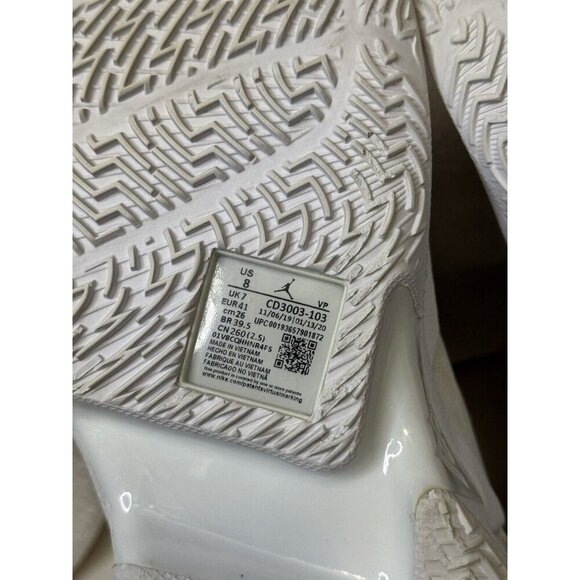 NIKE AIR JORDAN Why Not Zer0.3 CD3003-103 White Shoes Sneakers Size 8 - Picture 11 of 14